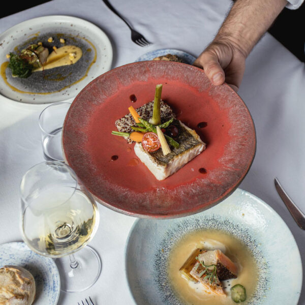 Fotografía plato de experiencia Catábrica Restaurante Submarino.